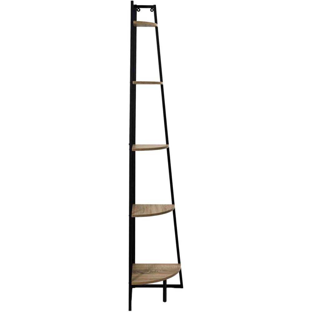 The Home Deco Factory - Etagère d'angle en bois et métal 5 niveaux - Image 4