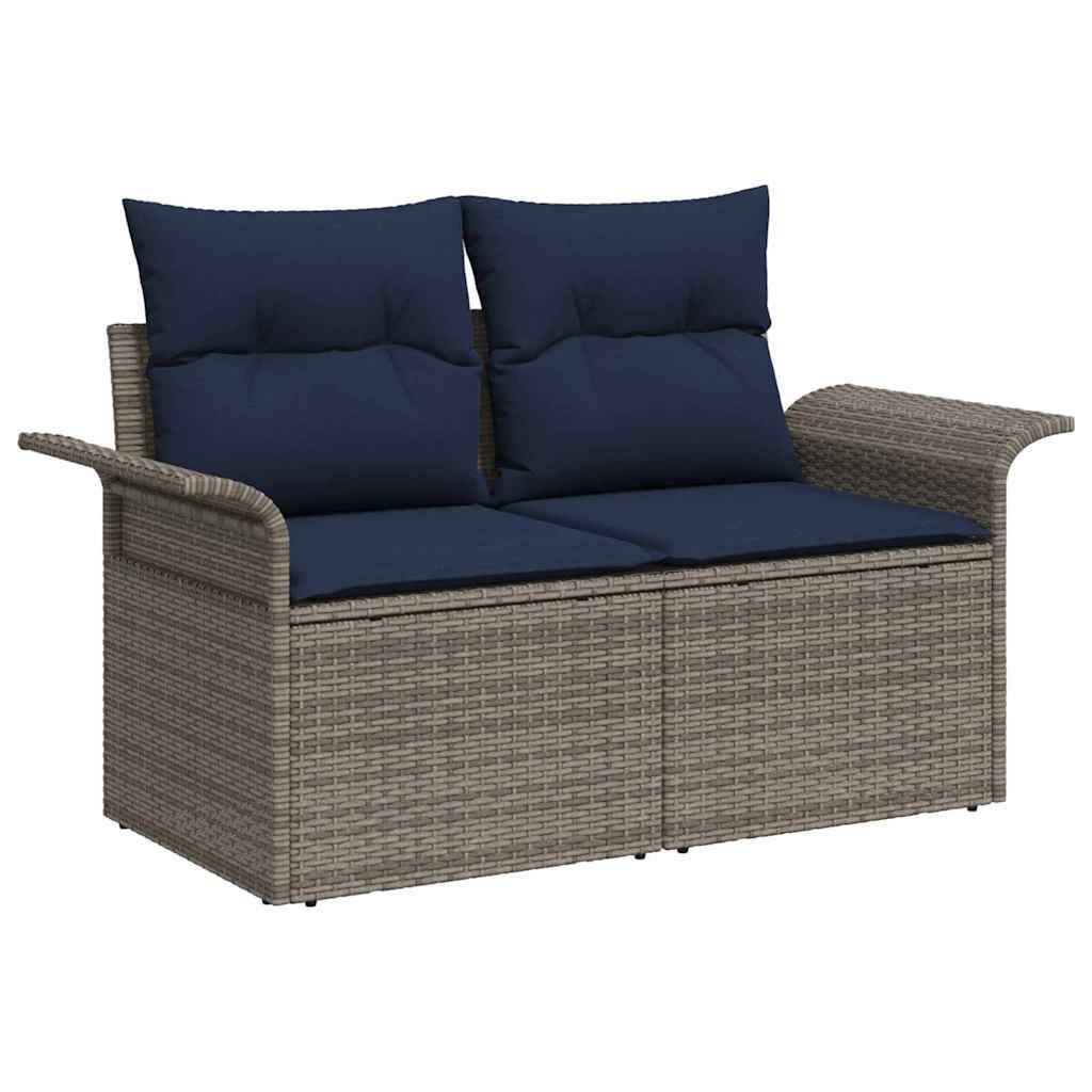 Vidaxl - Ensemble de canapé de jardin 10 pcs Gris Poly rotin vidaXL 3348351 - Image 5