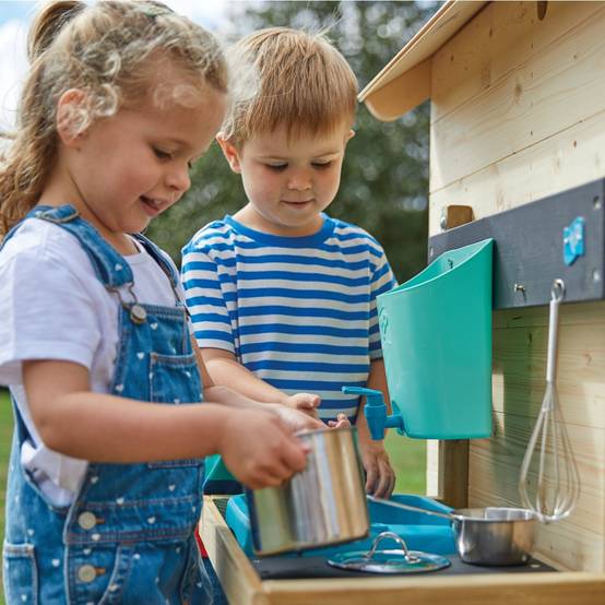 Cabane enfant bois FSC avec cuisine extérieure et demi-porte – TP Toys - Image 5