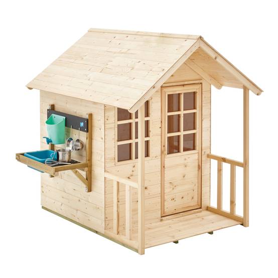 Cabane enfant bois FSC avec cuisine extérieure et demi-porte – TP Toys - Image 2