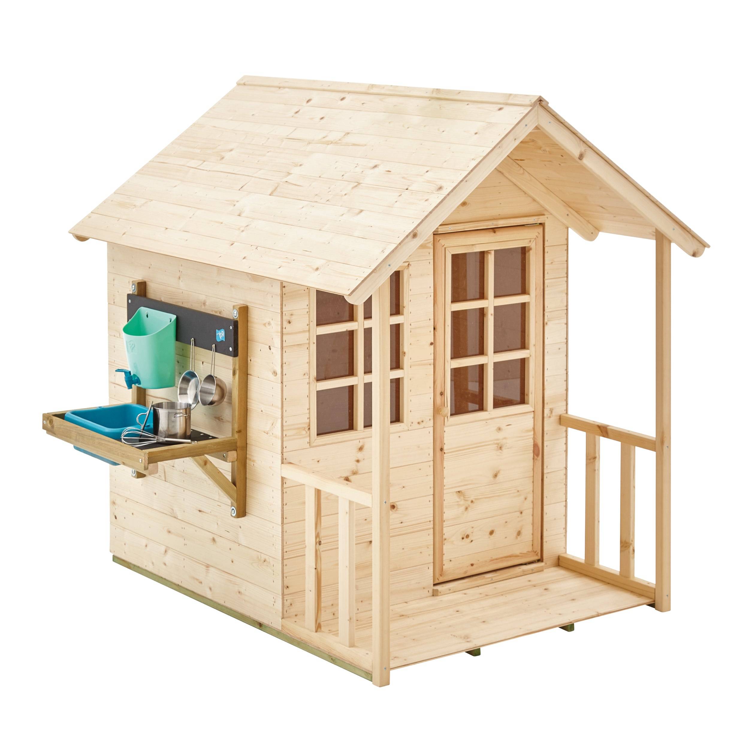 Cabane enfant bois FSC avec cuisine extérieure et demi-porte – TP Toys - Image 2