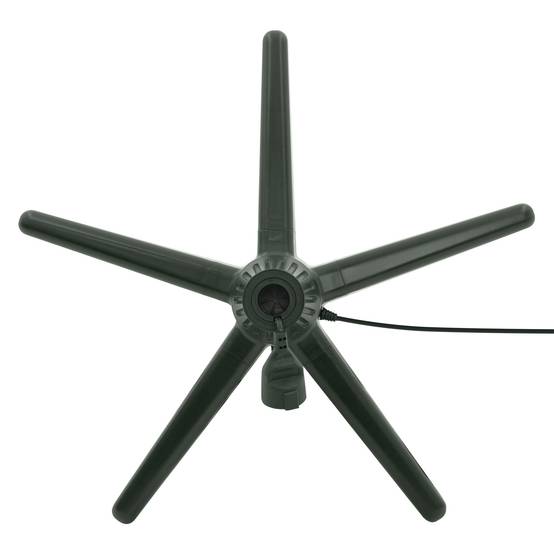 Ecd-Germany - Support de sapin de Noël électrique rotatif 360°, pied réglable et stable, base tournante pour arbre artificiel jusqu'à 2,4 m et 35 kg, 3 adaptateurs - Image 3