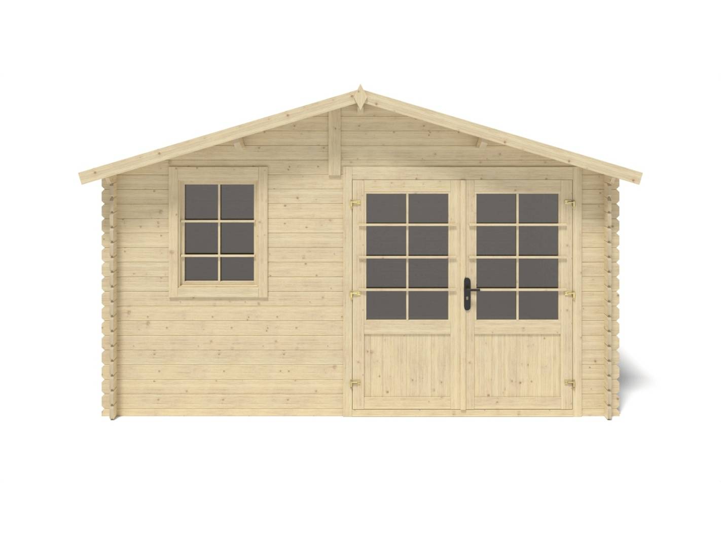 Altanka - Abri de jardin en bois - 12m2 - 4x3m - Ep. 28mm - Couleur: naturel - DOM710 - ALTANKA - Image 6