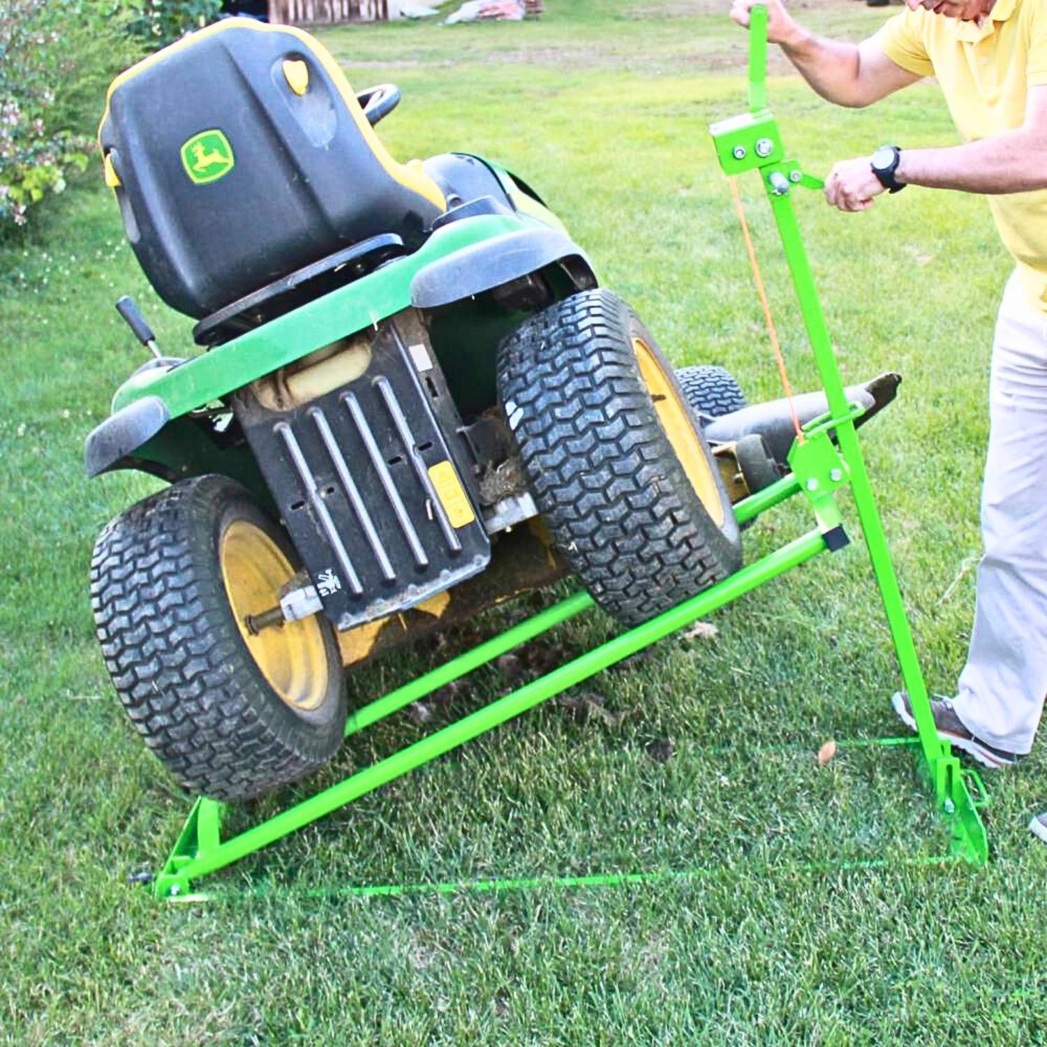 Sans Marque - Lève tracteur à treuil – capacité 500 kg - DIVERS - Image 2