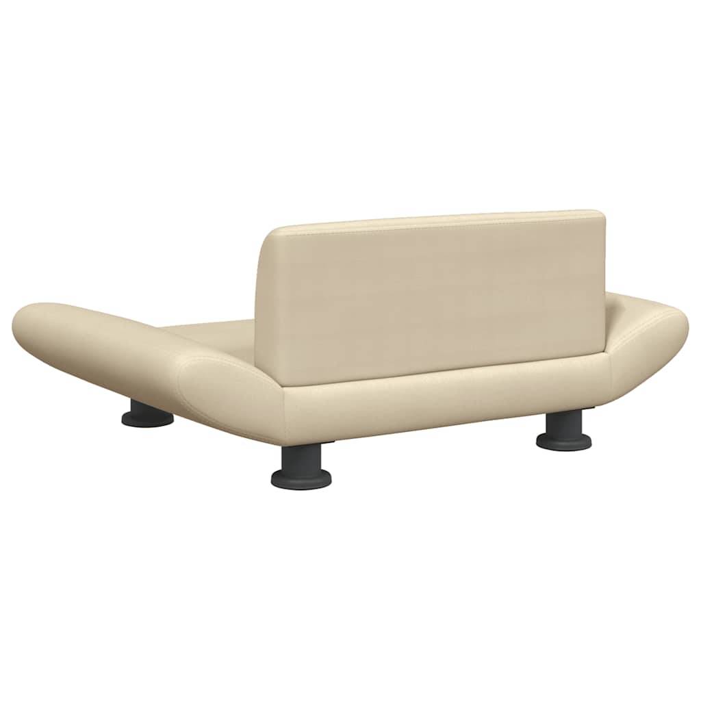 Vidaxl - Lit pour chien crème 70x45x28 cm tissu vidaXL 171995 - Image 6