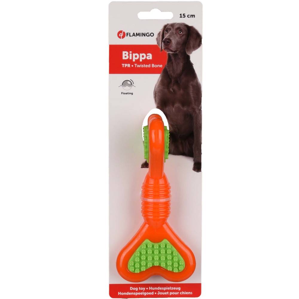 Flamingo - Flamingo - Jouet pour chien Bippa os torsadé à mâcher 15 cm TPR couleur aléatoire - Image 5