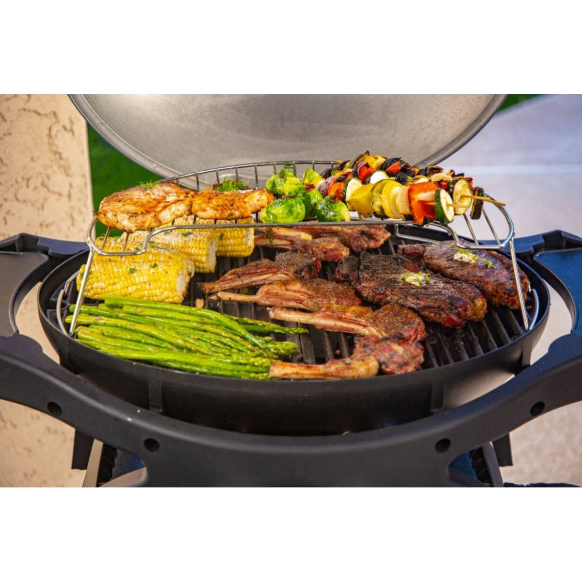 Barbecue à Gaz portable 5200W Grille de cuisson fonte émaillée 58 x 42.5 cm 2 Bruleurs PIT BOSS - Image 3