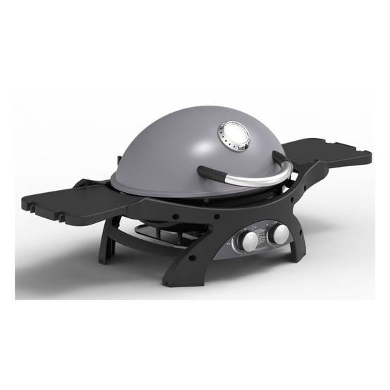 Barbecue à Gaz portable 5200W Grille de cuisson fonte émaillée 58 x 42.5 cm 2 Bruleurs PIT BOSS - Image 1