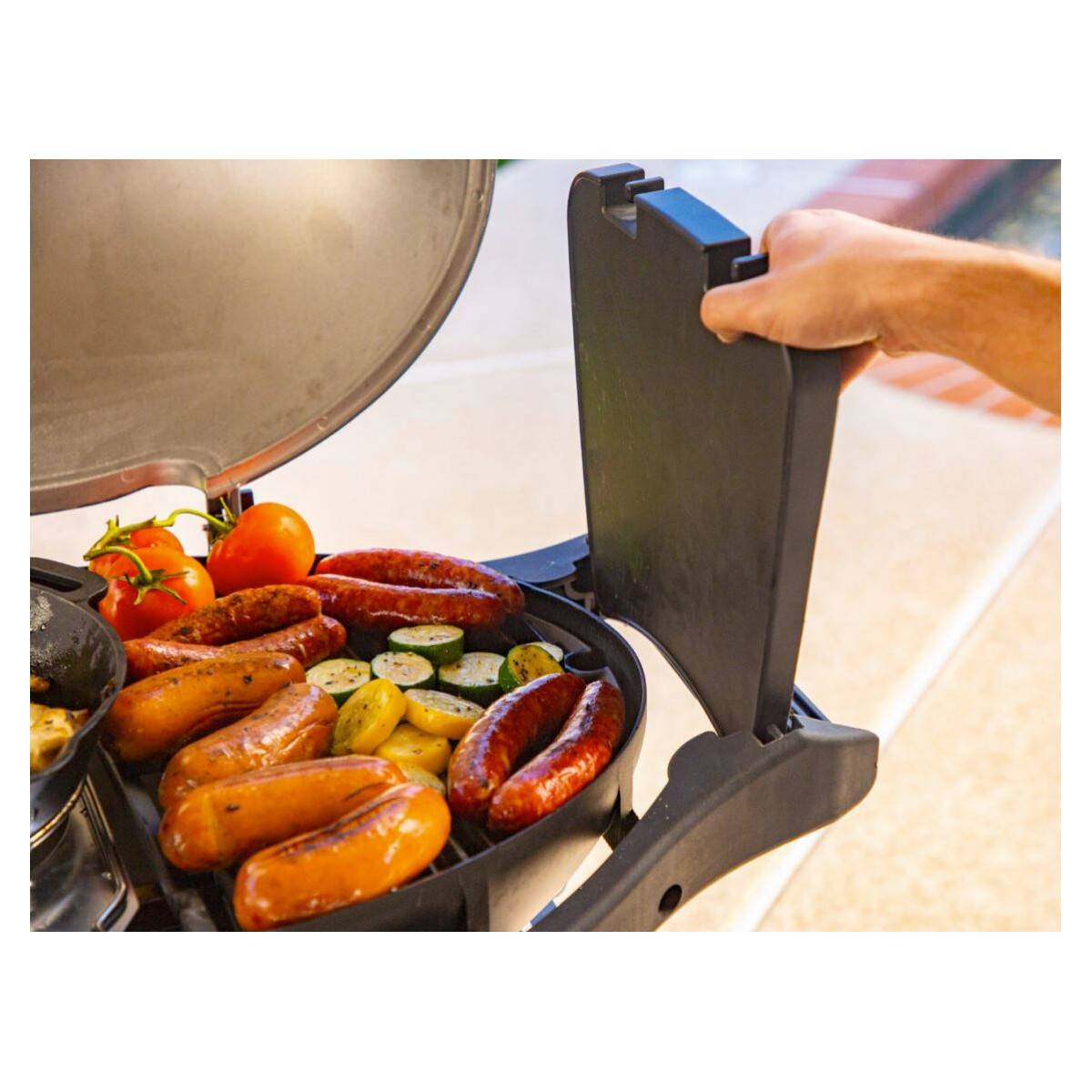 Barbecue à Gaz portable 5200W Grille de cuisson fonte émaillée 58 x 42.5 cm 2 Bruleurs PIT BOSS - Image 10