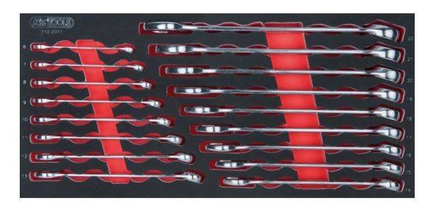 Composition d'outils 6 tiroirs pour servante KS TOOLS - 455 pièces - 714.0452 - Image 3