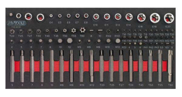 Composition d'outils 6 tiroirs pour servante KS TOOLS - 455 pièces - 714.0452 - Image 2