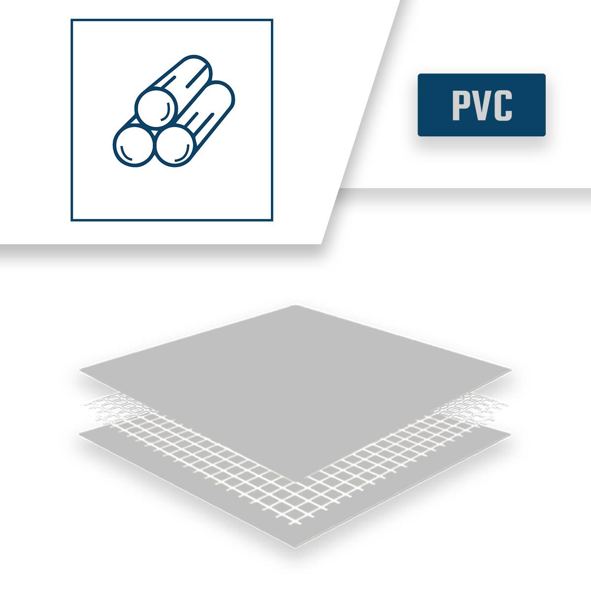 Bâche Bois 10x12 m LP640BO Grise - Garantie 8 ans - Bâche de protection étanche en PVC pour Bois de chauffage TECPLAST - Image 4
