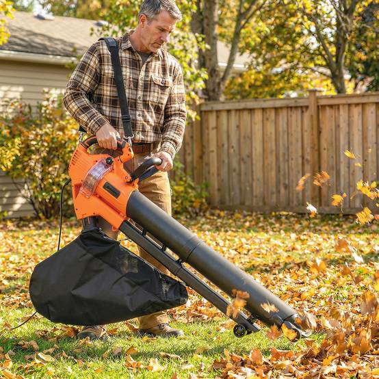 Aspirateur-souffleur de feuilles filaire 3000w 3-en-1 avec fonction broyage, sac de collecte 40l, 4 roues - Image 3