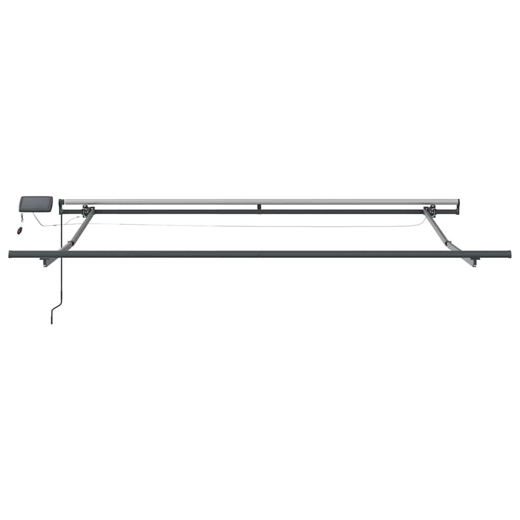 Store Banne Manuel LED Toile Tissu Anti-UV avec Éclairage Intégré pour Balcon Rouge Blanc 300x250cm – ComfortXL Outdoor Living - Image 9