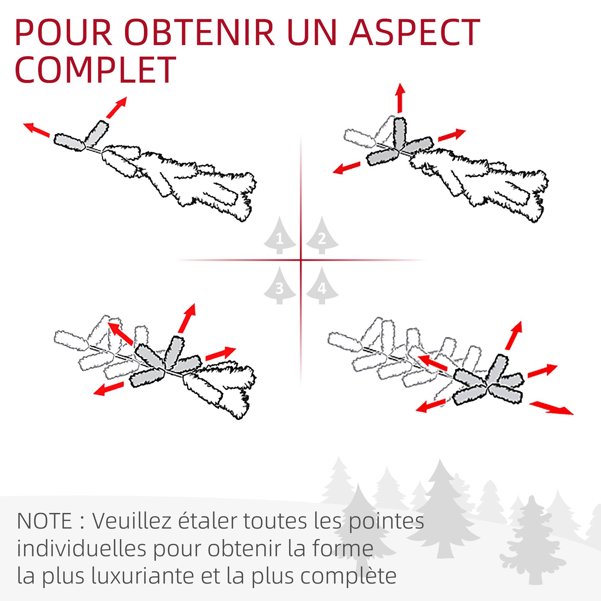 ComfortXL - Guirlande de Noël lumineuse en plastique vert 180 cm pour cheminée et rampe 50 LED blanc chaud et minuterie 6 h - Image 8