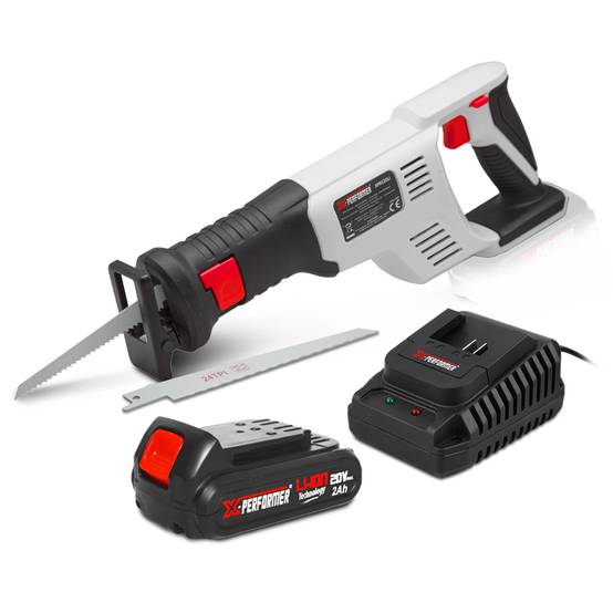 Scie sabre sans fil 20V avec batterie 2Ah - X-Performer - Image 1