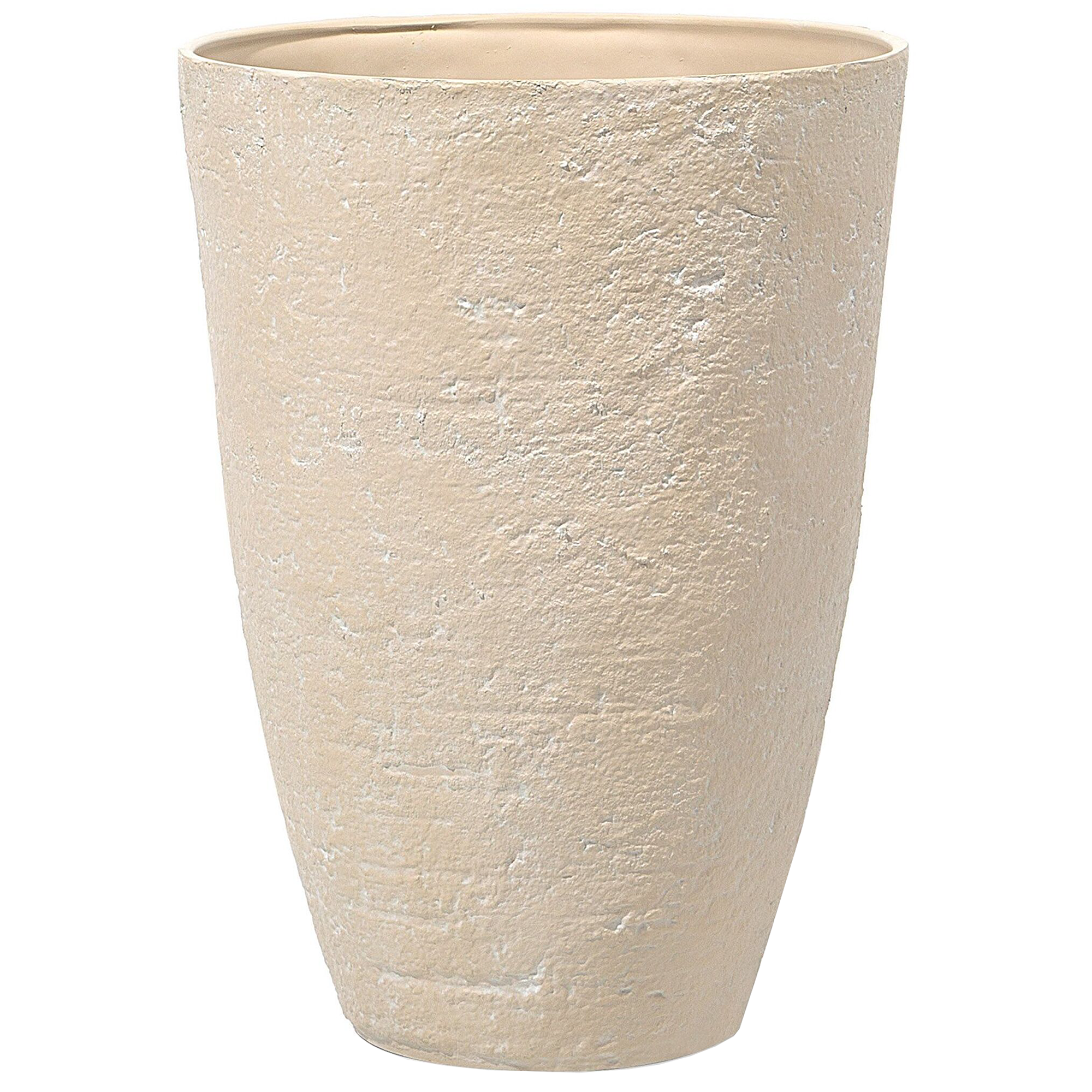 Beliani - Cache-pot d'extérieur Fibre d'argile Beige CAMIA - 51x51x71- Beliani - Image 4