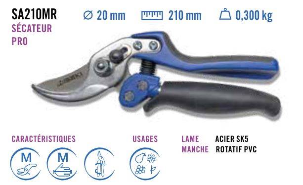 Iseki - Sécateur ISEKI - SA210MR manche rotatif à usage semi-pro / pro - Image 2