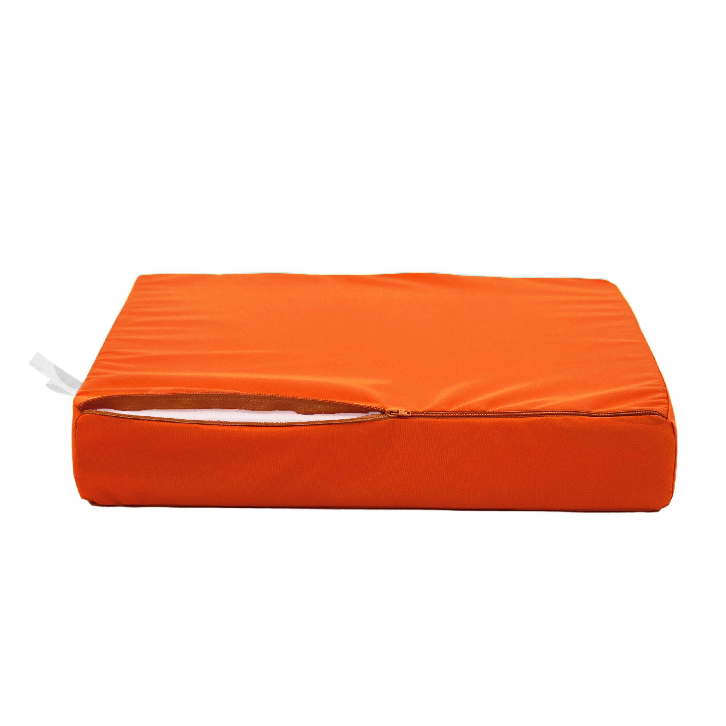 Coussins pour salon de jardin déhoussable 60x70cm Orange - Déco arts - Image 6