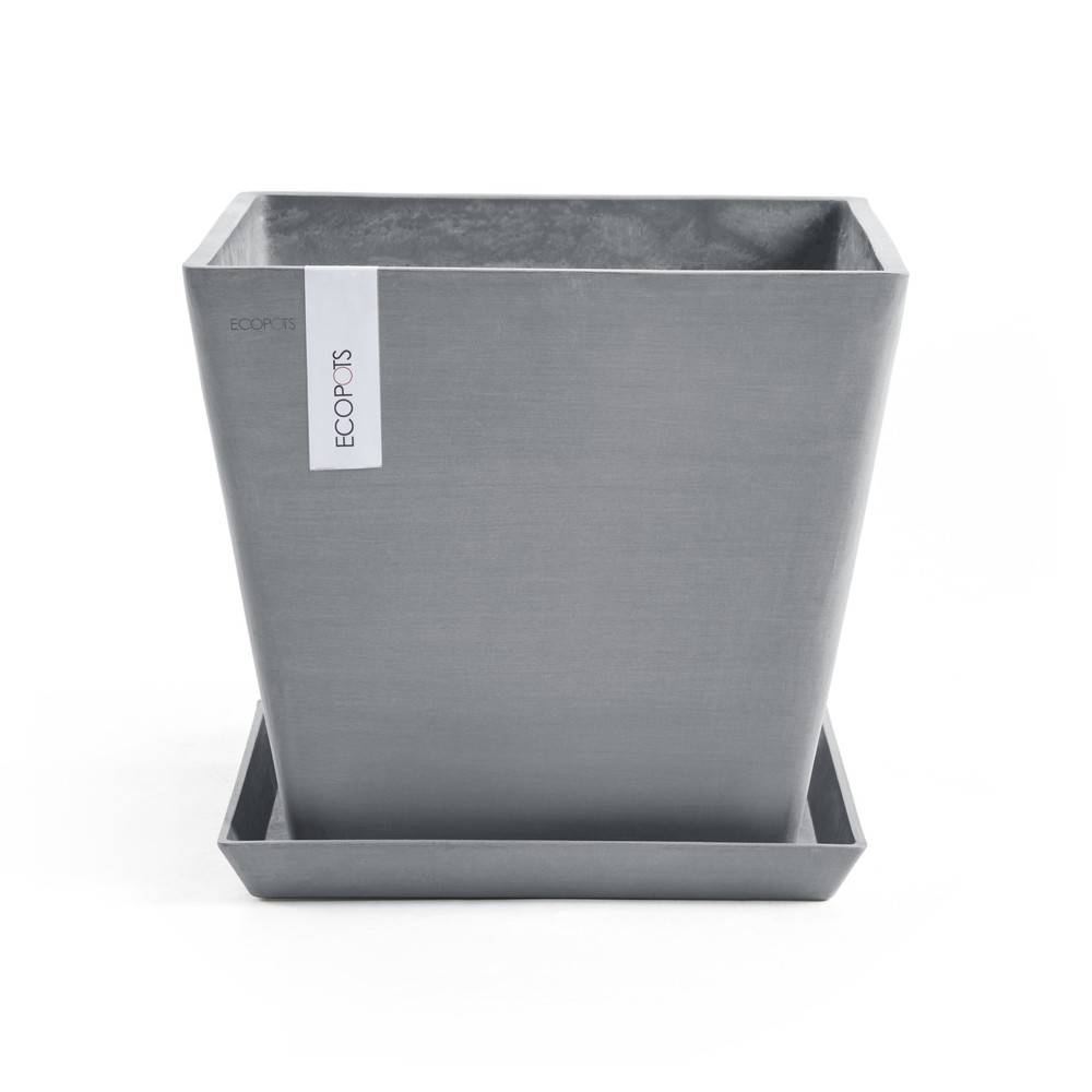 Ecopots - Pot Carré Rotterdam 50 Bleu Gris - 50 x 50 x H. 44 cm - 75 L ECOPOTS - Image 5
