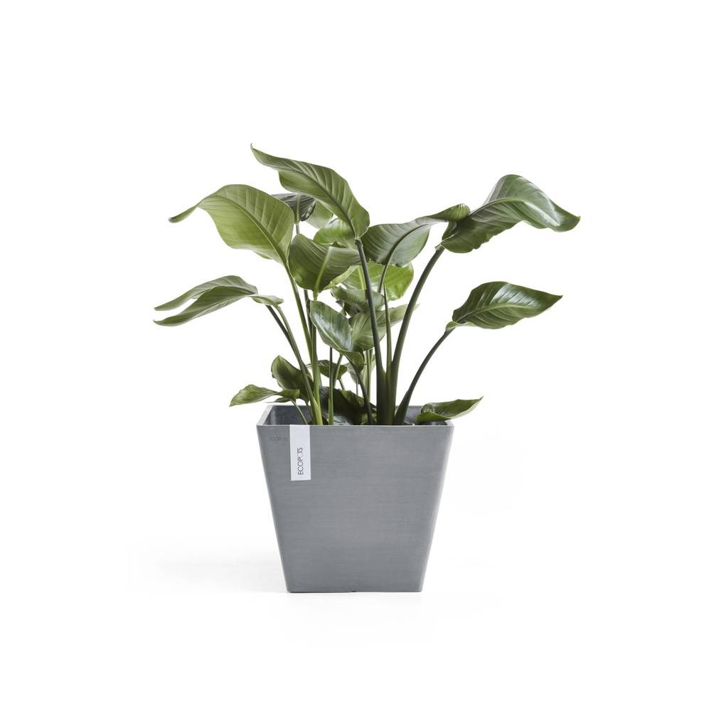 Ecopots - Pot Carré Rotterdam 50 Bleu Gris - 50 x 50 x H. 44 cm - 75 L ECOPOTS - Image 1