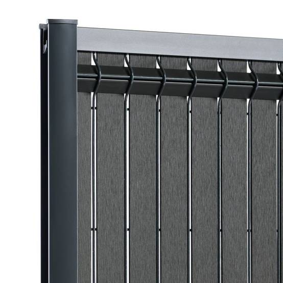 Kit lamelles occultantes rigide composite H 1m03 L 2m50 Gris anthracite - Easy Clôture - Image 3