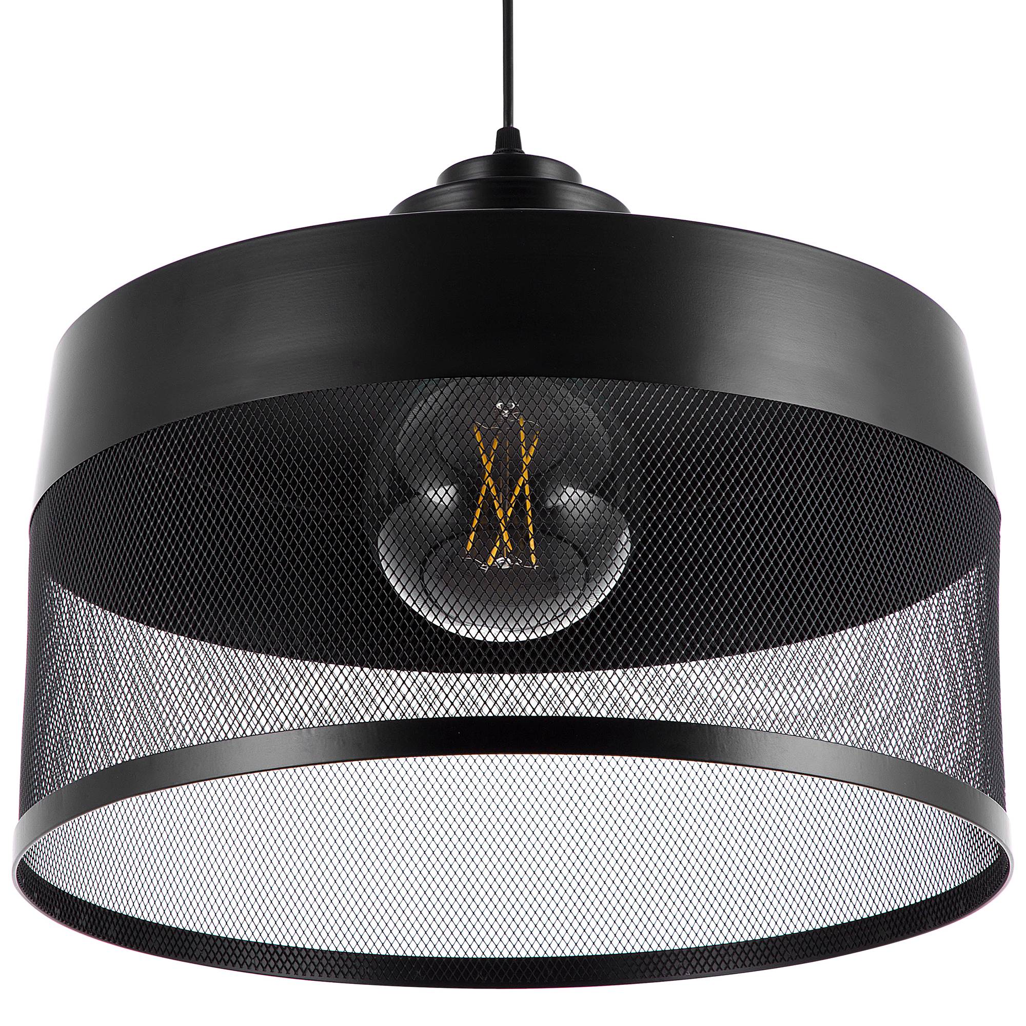 Beliani - Lampe suspension Métal Noir CARDENER - 41x41x99- Beliani - Image 4