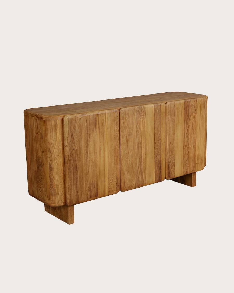 Cahya - Buffet bas en bois massif de teck recyclé 170 cm - UNIQKA - Image 3