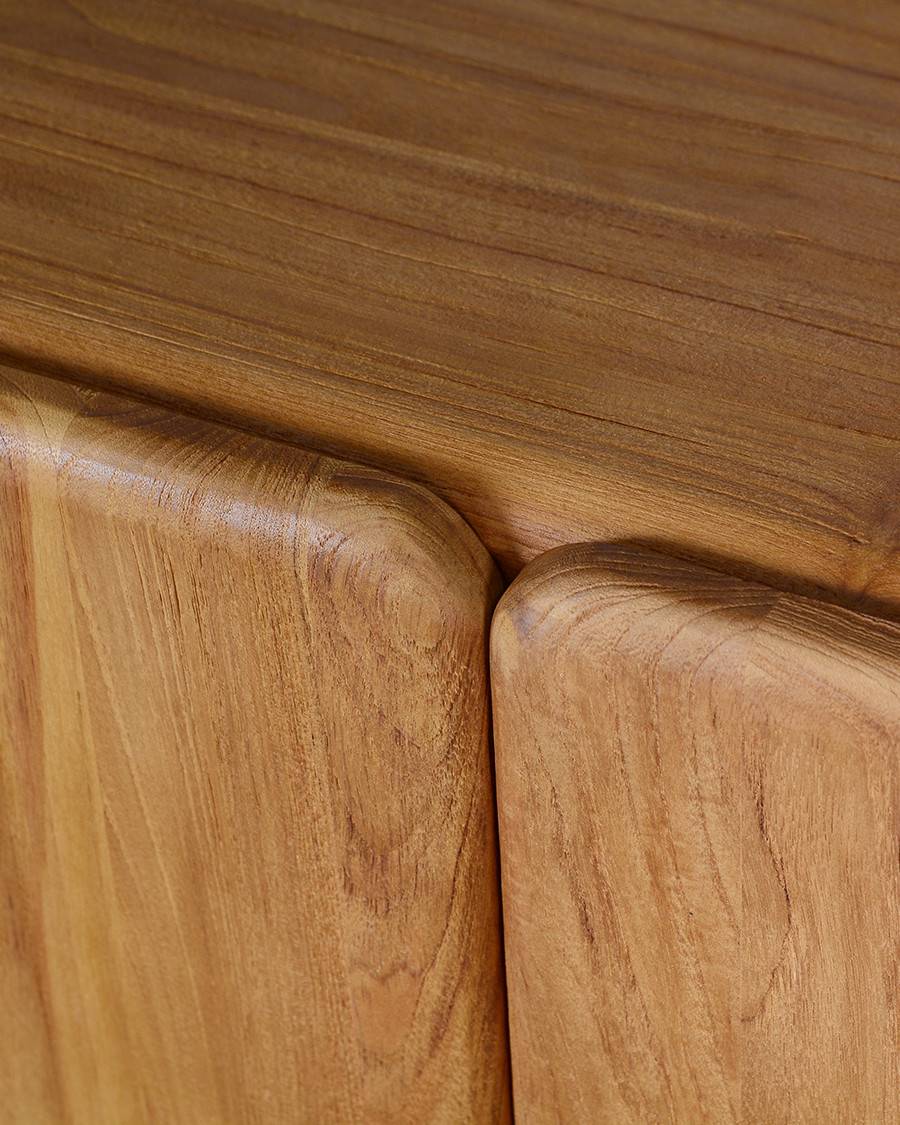 Cahya - Buffet bas en bois massif de teck recyclé 170 cm - UNIQKA - Image 7