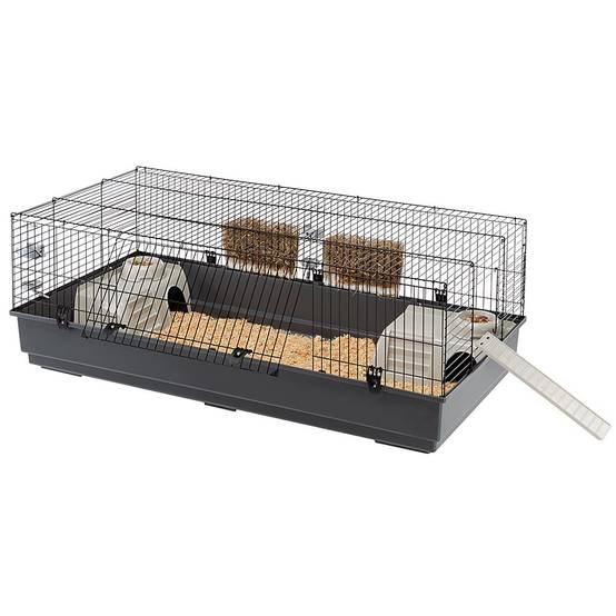Ferplast - FERPLAST Cage pour Rongeurs RABBIT 140 pour Lapins, Cochons d'Inde, Cochons d'Inde, en Métal, Accessoires inclus : Mangeoires, Abreuvoirs, Abreuvoirs, - Image 2