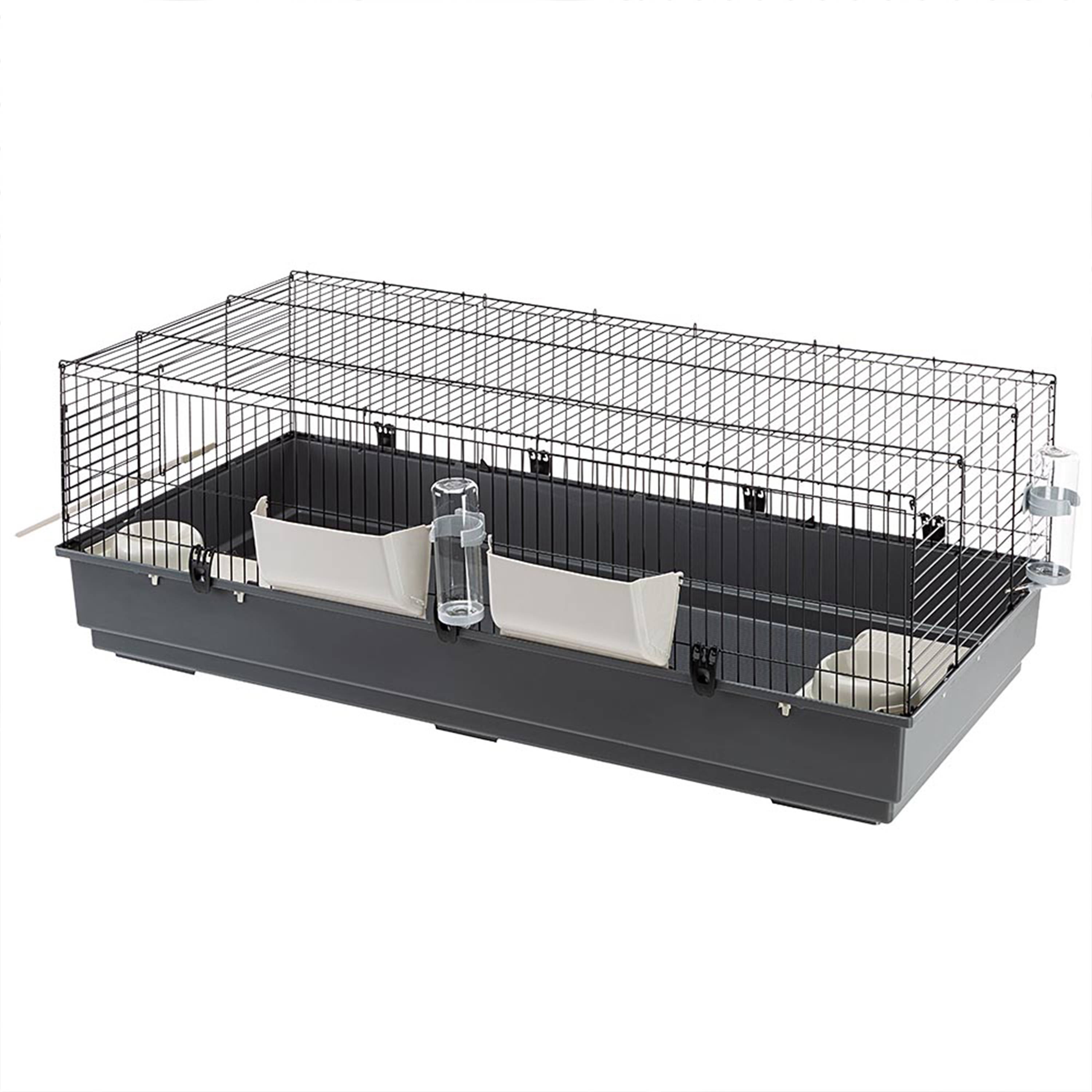 Ferplast - FERPLAST Cage pour Rongeurs RABBIT 140 pour Lapins, Cochons d'Inde, Cochons d'Inde, en Métal, Accessoires inclus : Mangeoires, Abreuvoirs, Abreuvoirs, - Image 5