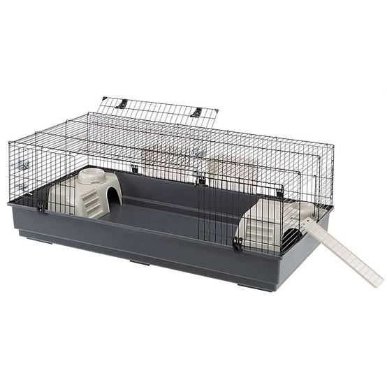 Ferplast - FERPLAST Cage pour Rongeurs RABBIT 140 pour Lapins, Cochons d'Inde, Cochons d'Inde, en Métal, Accessoires inclus : Mangeoires, Abreuvoirs, Abreuvoirs, - Image 4