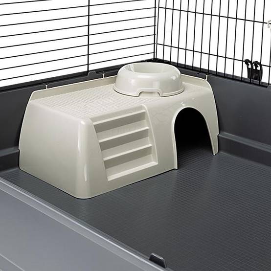 Ferplast - FERPLAST Cage pour Rongeurs RABBIT 140 pour Lapins, Cochons d'Inde, Cochons d'Inde, en Métal, Accessoires inclus : Mangeoires, Abreuvoirs, Abreuvoirs, - Image 6