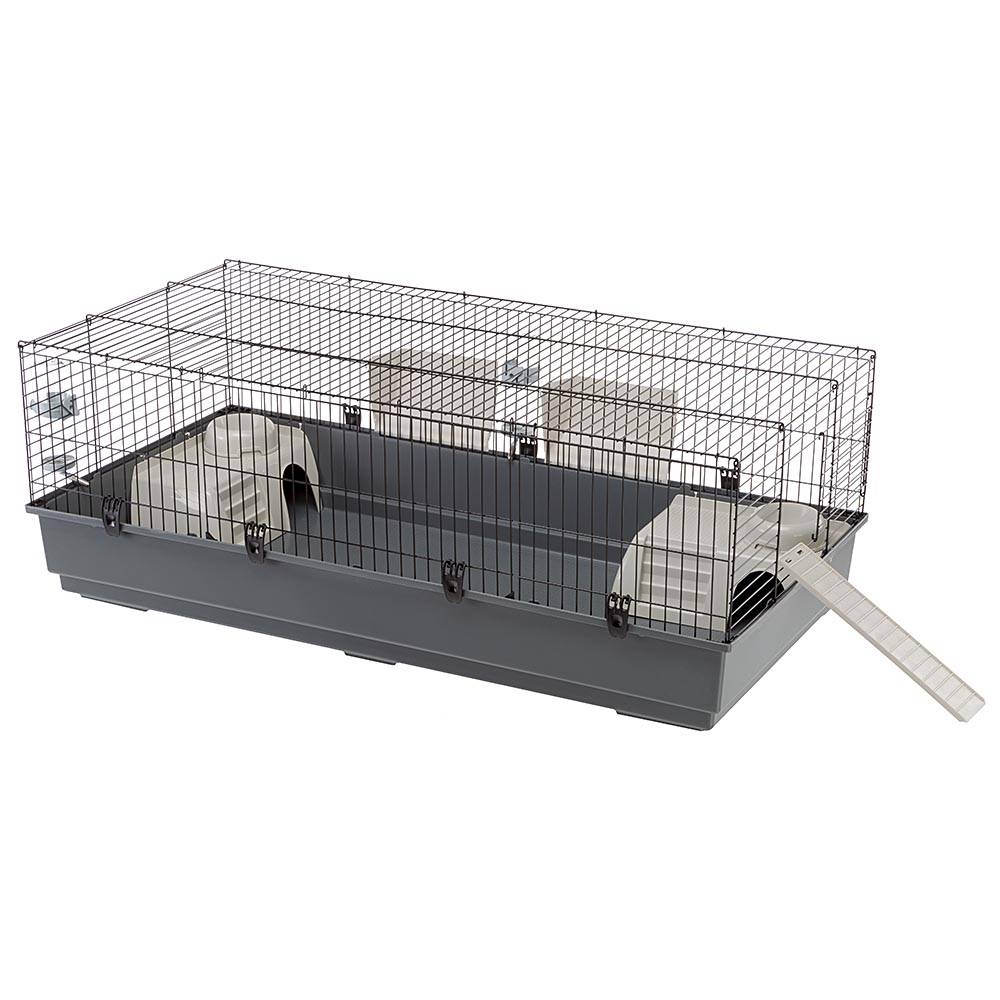 Ferplast - FERPLAST Cage pour Rongeurs RABBIT 140 pour Lapins, Cochons d'Inde, Cochons d'Inde, en Métal, Accessoires inclus : Mangeoires, Abreuvoirs, Abreuvoirs, - Image 1