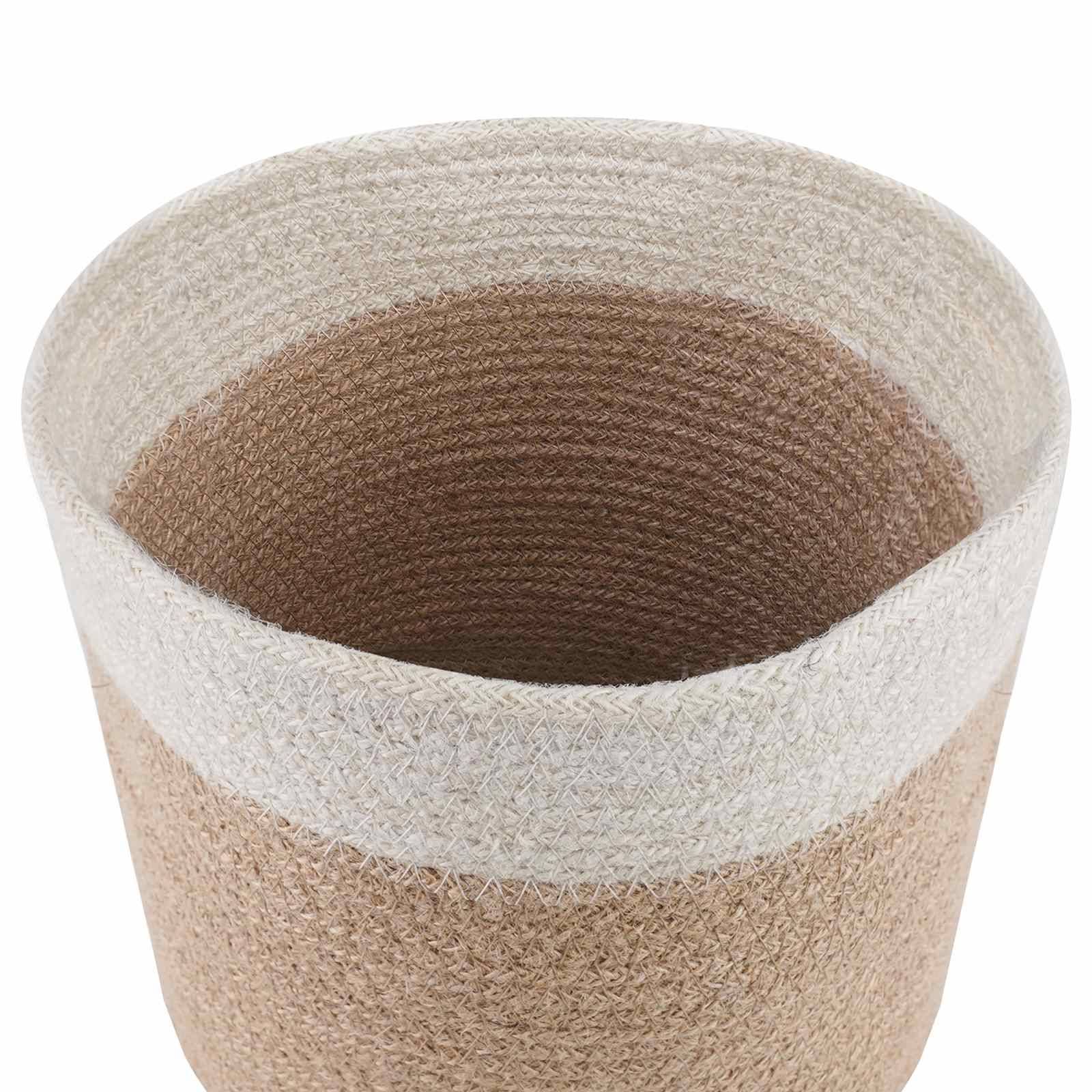 Vidaxl - Ensemble de Pots à Plantes 2 pc Naturel et Blanc Ø 21 x 21 cm vidaXL 42012246 - Image 5