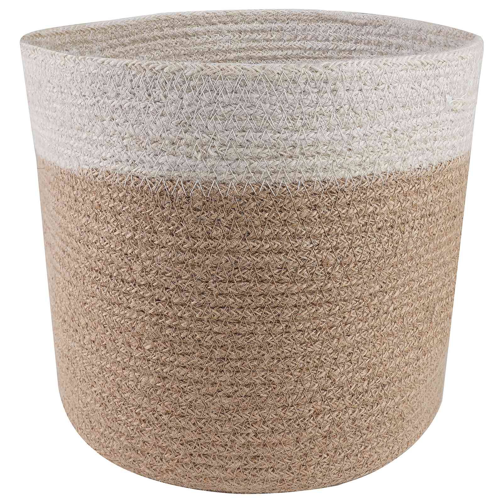 Vidaxl - Ensemble de Pots à Plantes 2 pc Naturel et Blanc Ø 21 x 21 cm vidaXL 42012246 - Image 4