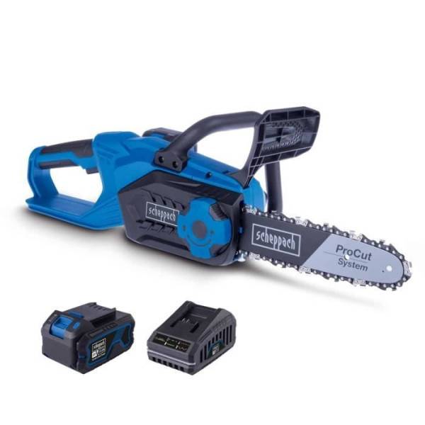 Scheppach - Tronçonneuse sans fil SCHEPPACH - C-CS254-X - SET L - 25,4 cm - Batterie 20V 4Ah + chargeur 2.4A