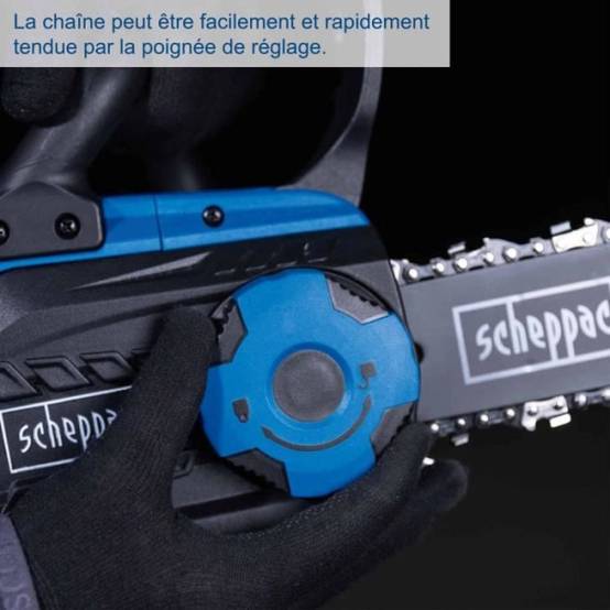 Scheppach - Tronçonneuse sans fil SCHEPPACH - C-CS254-X - SET L - 25,4 cm - Batterie 20V 4Ah + chargeur 2.4A - Image 4