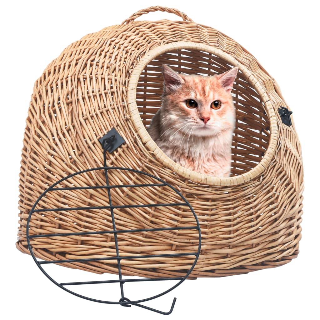 Vidaxl - Cage de transport pour chats 50x42x40 cm Saule naturel vidaXL 170908 - Image 1
