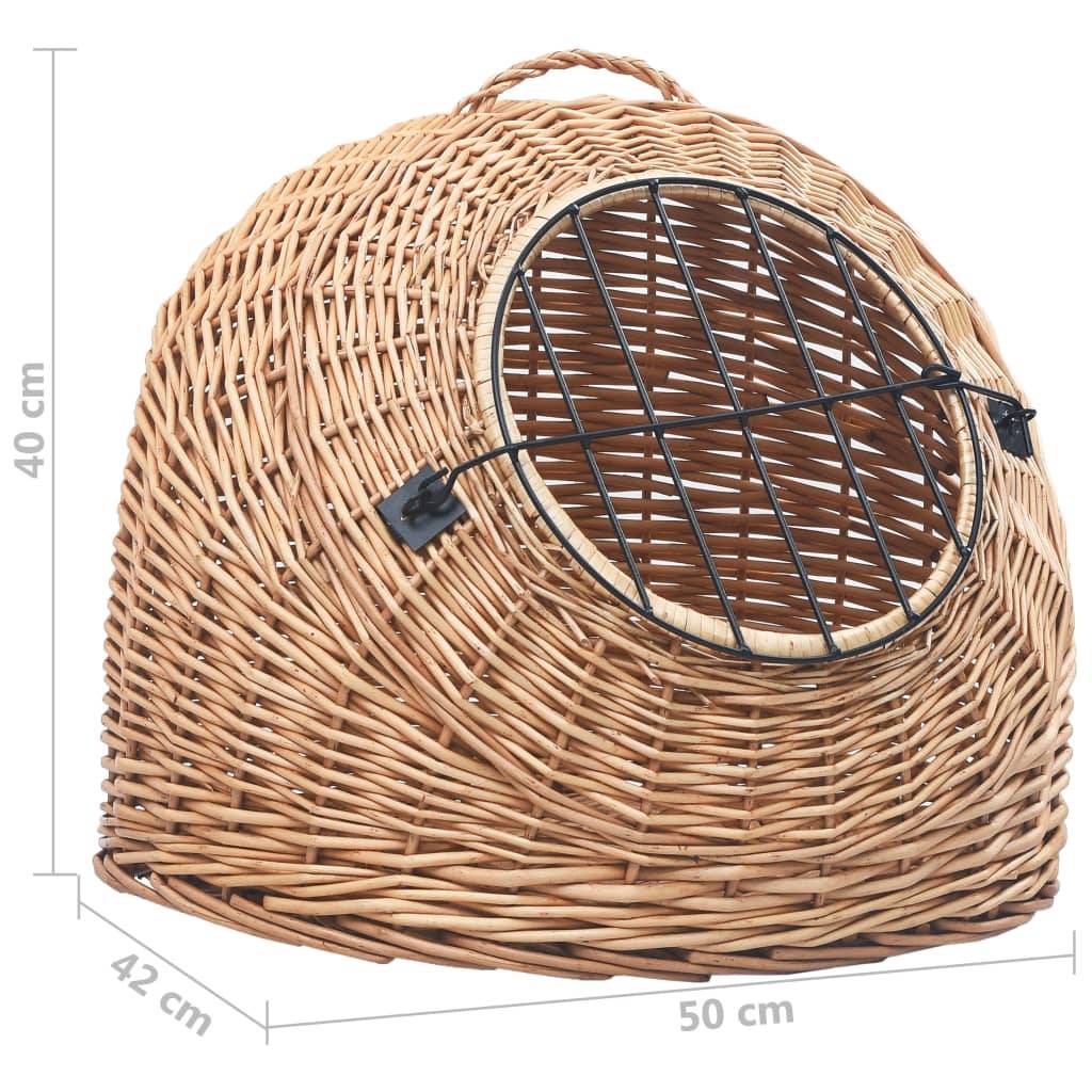 Vidaxl - Cage de transport pour chats 50x42x40 cm Saule naturel vidaXL 170908 - Image 3
