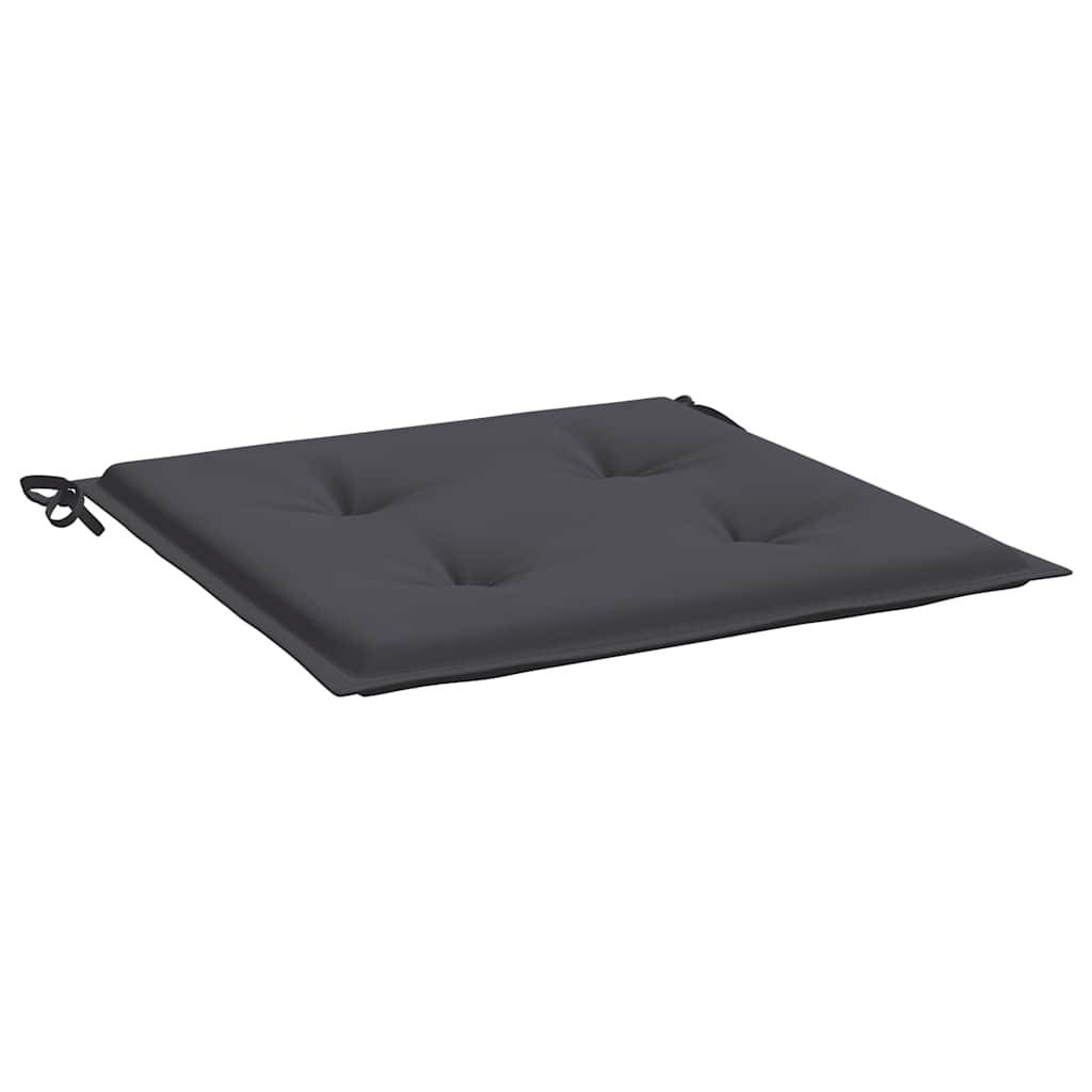 Coussins de chaise de jardin polyester anthracite 40 x 40 x 4 cm, poids:0.37kg - PANGIVO - Image 5
