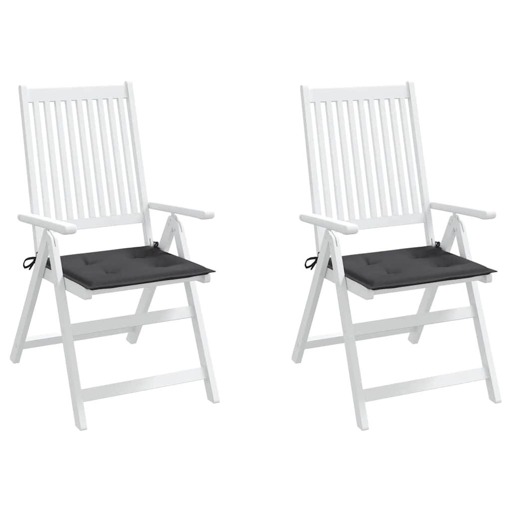 Coussins de chaise de jardin polyester anthracite 40 x 40 x 4 cm, poids:0.37kg - PANGIVO - Image 4