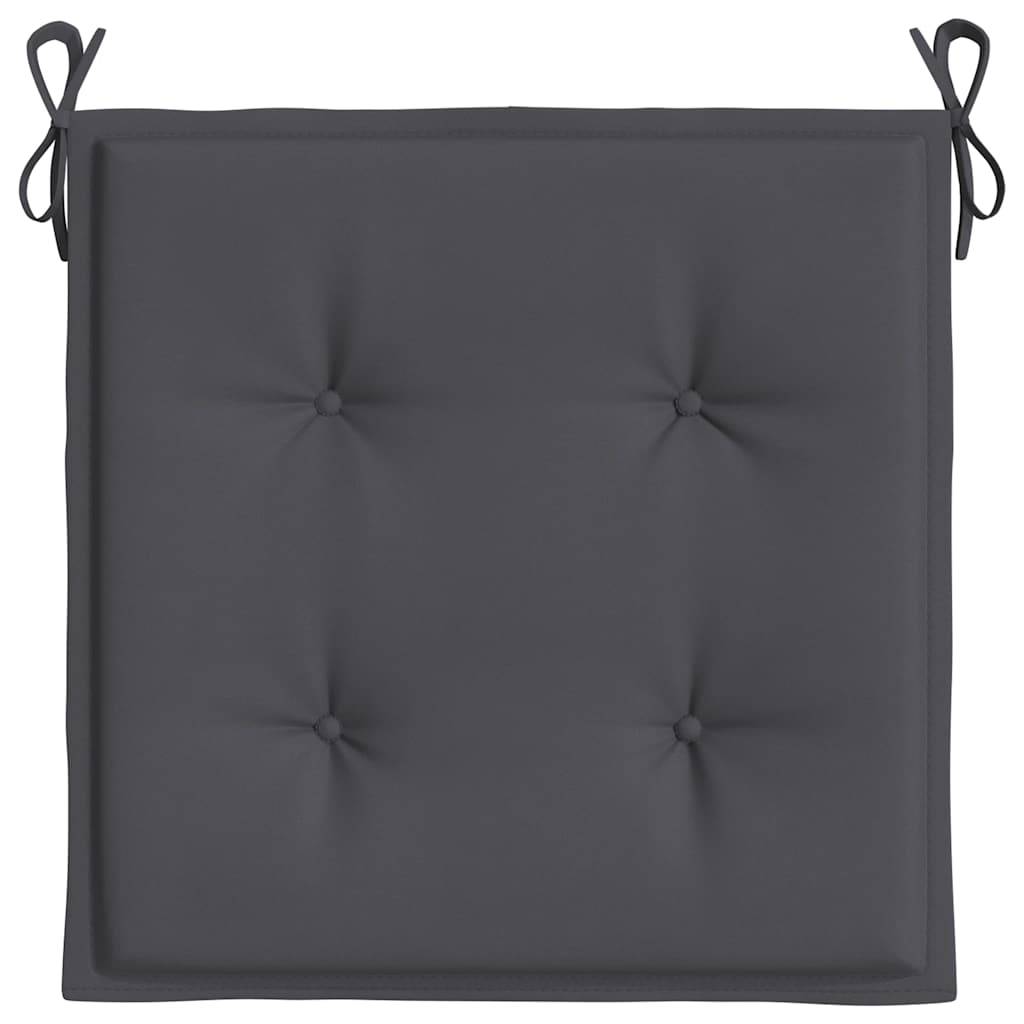 Coussins de chaise de jardin polyester anthracite 40 x 40 x 4 cm, poids:0.37kg - PANGIVO - Image 6