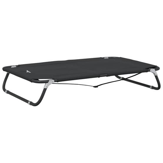 Lit pour chien tissu Oxford et acier anthracite 105 x 65 x 18 cm - PANGIVO - Image 7