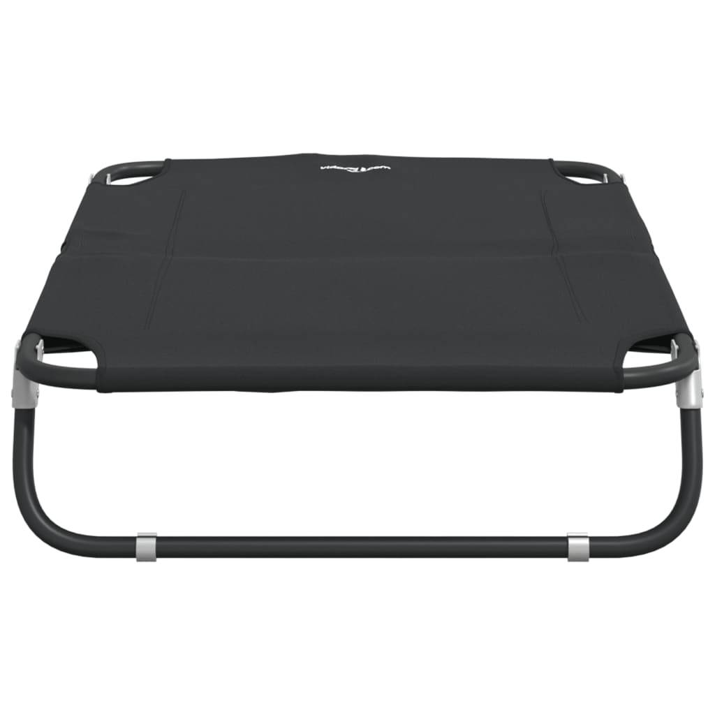 Lit pour chien tissu Oxford et acier anthracite 105 x 65 x 18 cm - PANGIVO - Image 6