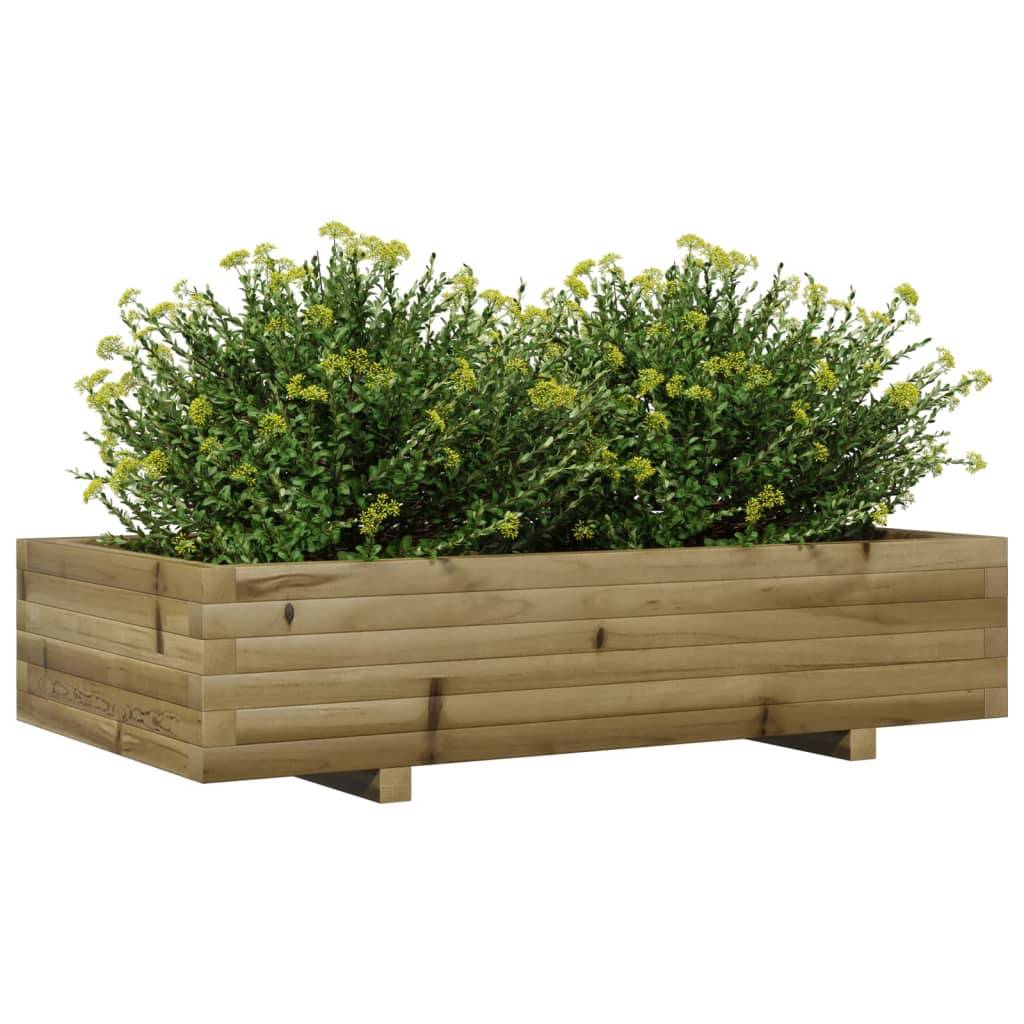 MePla - Balconnière Balcon 100 CM Dessous De - Vert - Bac à Fleurs - Cache -Pot - Jardinière en Résistant aux Intempéries Résistant Aux UV Plastique