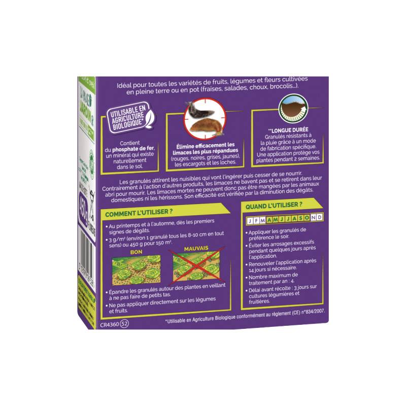 Fertiligène - Granulés anti-limaces FERTILIGÈNE - 450g - Image 2