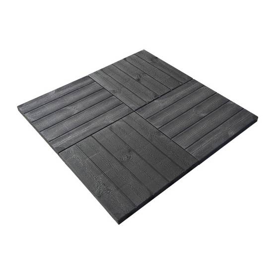 Dalle PVC clipsable autoportante "Effet bois" - Marron taupe 39 x 39 cm - ArtPlast - Image 7