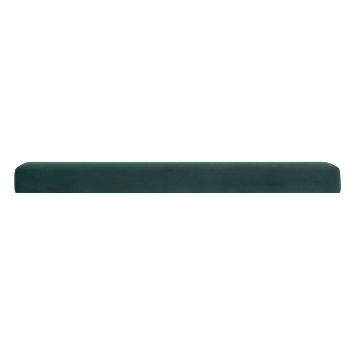 2 en 1 Pouf pliant double et coffre de rangement Velours Vert cèdre 76 x H 38 cm - Image 3