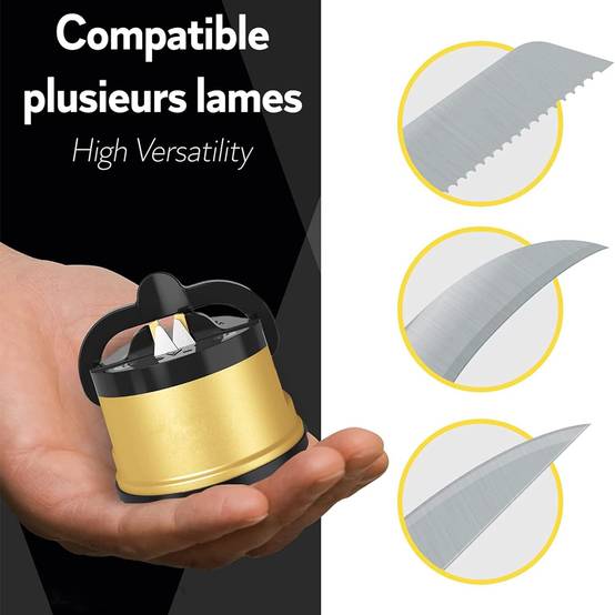 Affûteur de couteaux ventouse - lames carbure de tungstène - affûtage sécurisé - Image 2